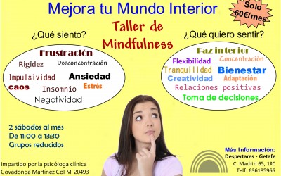 Mejora tu mundo interior. Taller Mindfulness